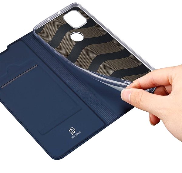 Puzdro na mobil DUX DUCIS Skin Pro knižkové kožené puzdro na Motorola Moto G9 Power, modré ...