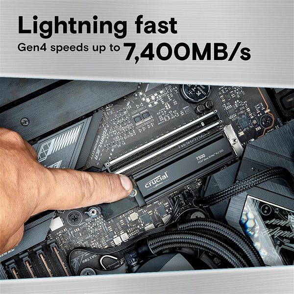 SSD meghajtó Crucial T500 1TB with heatsink ...
