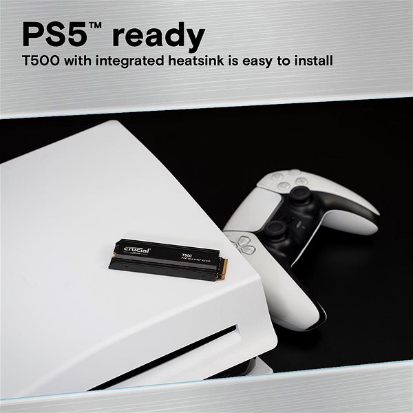 SSD-Festplatte Crucial T500 1TB with heatsink ...