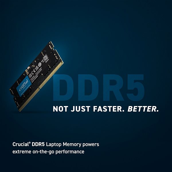 Operačná pamäť Crucial SO-DIMM 8 GB DDR5 4800 MHz CL40 ...