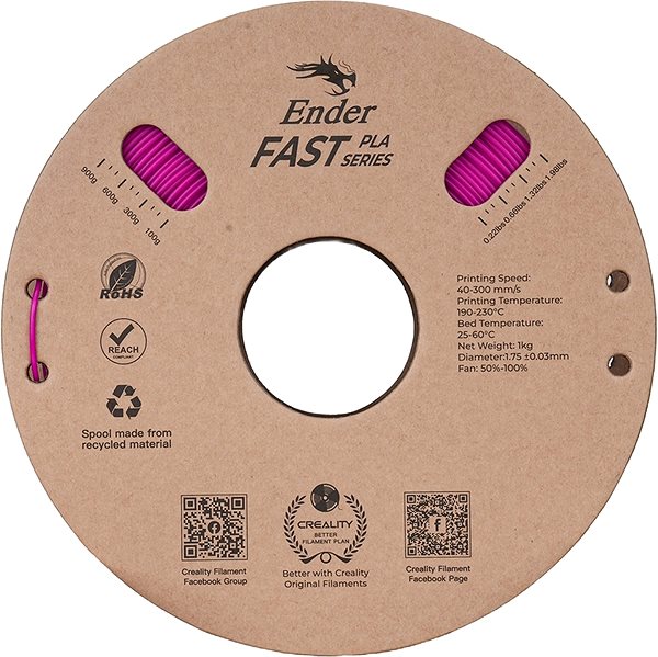 Filament Creality Ender Fast PLA Lila 1KG ...