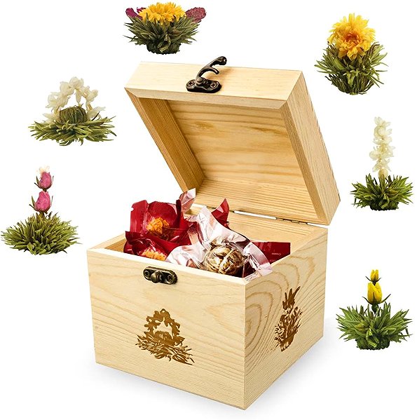 Tea Creano White Tea Collection, 6 pcs, wooden box .