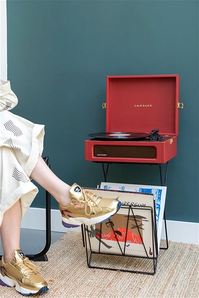 Turntable Crosley Voyager - Burgundy Red ...