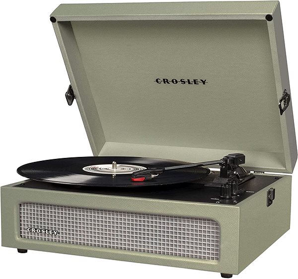 Turntable Crosley Voyager - Sage Lateral view