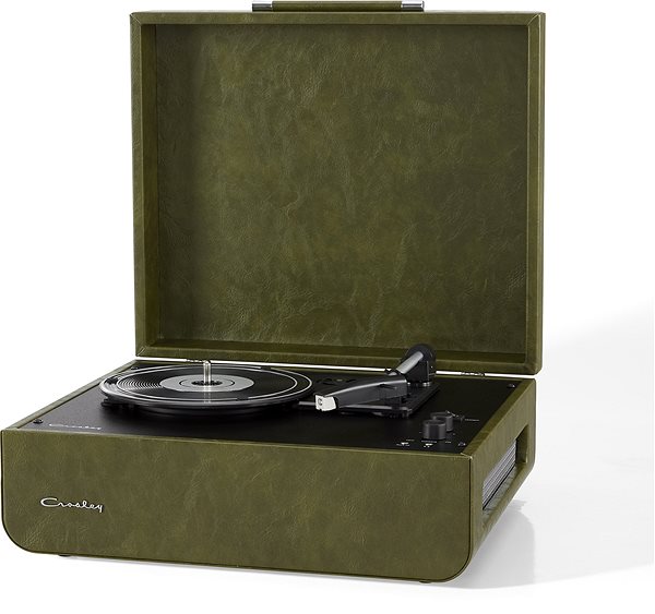 Gramofón Crosley Mercury – Forrest green Bočný pohľad