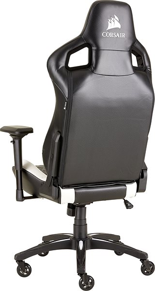 Herná stolička Corsair T1 2018, čierno-biela Zadná strana