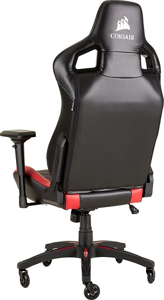 Herná stolička Corsair T1 2018, čierno-červená Zadná strana