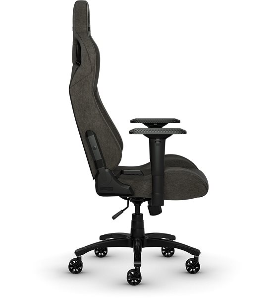 Gamer szék Corsair T3 RUSH, fekete Oldalnézet