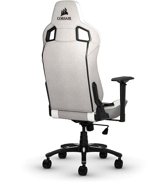 Gamer szék Corsair T3 RUSH, szürke-fehér Hátoldal