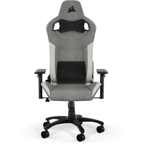 Gaming Chair Corsair T3 RUSH (2023) Fabric Grey and White ...
