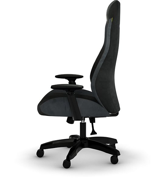 Gaming-Stuhl Corsair TC60 FABRIC Relaxed Fit - grau Seitlicher Anblick