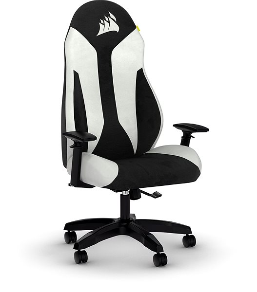 Gaming-Stuhl Corsair TC60 FABRIC Relaxed Fit - weiß Seitlicher Anblick