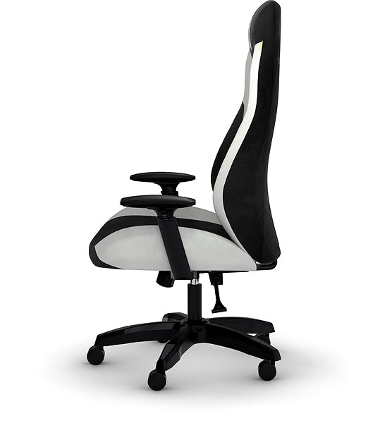 Gaming Chair Corsair TC60 FABRIC Relaxed Fit, White Lateral view