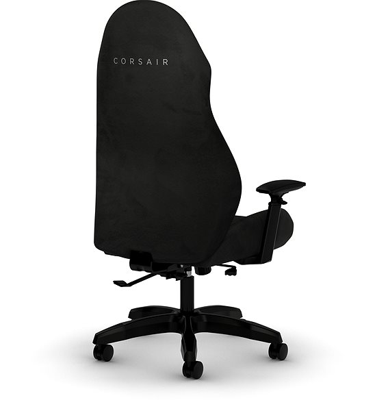 Herná stolička Corsair TC60 FABRIC Relaxed Fit, čierna Zadná strana