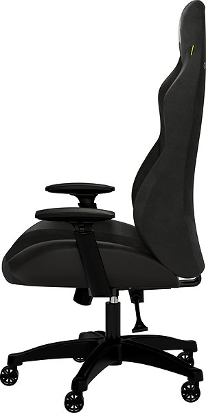 Gamer szék Corsair TC70 REMIX Relaxed Fit, fekete Oldalnézet