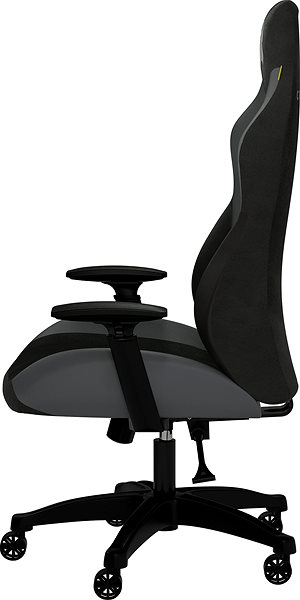 Gamer szék Corsair TC70 REMIX Relaxed Fit, szürke Oldalnézet