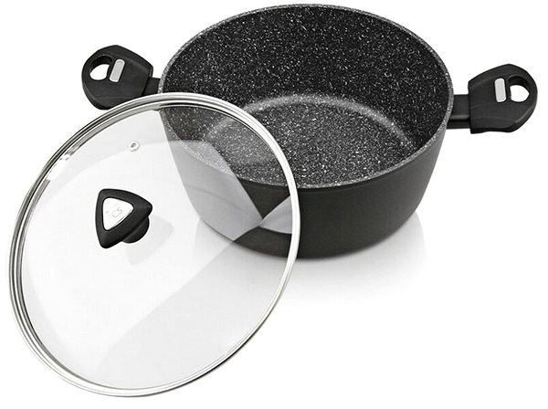 Pot CS Solingen Casserole with marble coating MARBURG 20cm ...