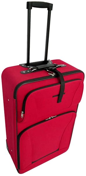 Sada kufrů Shumee Pětidílný set cestovních kufrů, červený ...