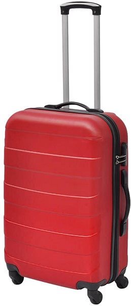 Sada kufrů Shumee Sada tří skořepinových kufrů na kolečkách 45,5/55/66 cm, červená ...