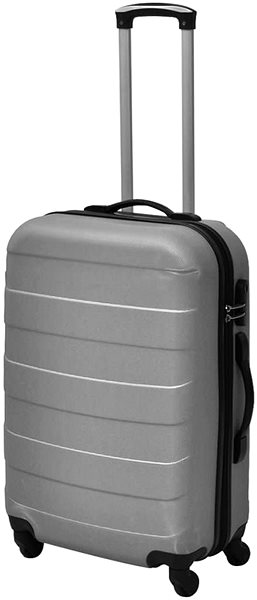 Sada kufrů Shumee Sada tří skořepinových kufrů na kolečkách 45,5/55/66 cm, stříbrná ...