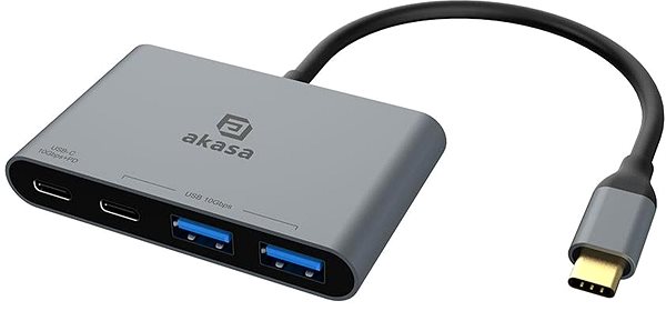 USB Hub AKASA - USB Typ-C 4-In-1 Hub / AK-CBCA31-18BK ...