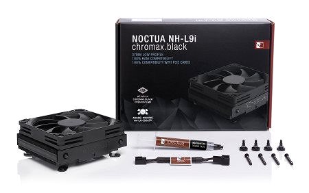Processzor hűtő Noctua NH-L9i chromax.black Csomag tartalma