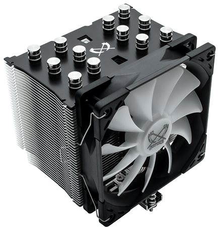 CPU-Kühler SCYTHE Mugen 5 Black RGB Edition Seitlicher Anblick
