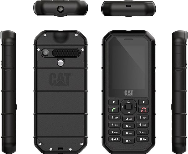 Mobile Phone CAT B26 Dual SIM Black Lateral view
