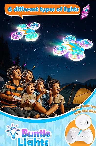 Zookao Mini drone for kids 6+, RC quadcopter .