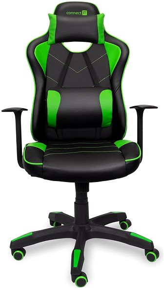 Gaming Chair CONNECT IT LeMans Pro CGC-0700-GR, green Screen