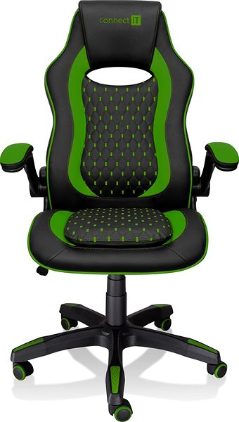 Gaming Chair CONNECT IT Matrix Pro CGC-0600-GR, Green Screen