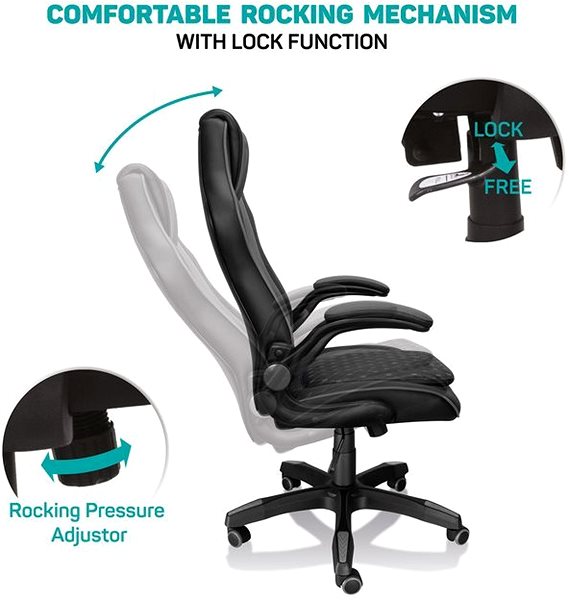 Gaming Chair CONNECT IT Matrix Pro CGC-0600-BK, Black Features/technology