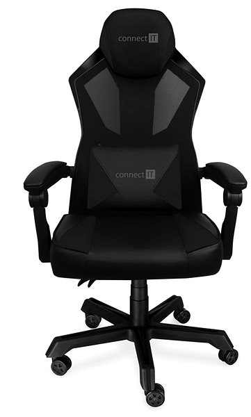 Gaming Chair CONNECT IT Monte Carlo CGC-2100-BK, Black Screen
