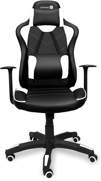 Gamer szék CONNECT IT LeMans Pro Gamer szék, fehér Képernyő