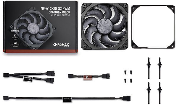 PC Fan Noctua NF-A12x25 G2 PWM chromax. black ...