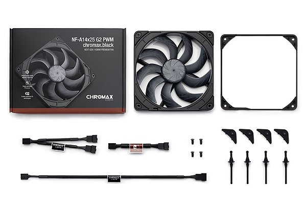 PC Fan Noctua NF-A14x25 G2 PWM chromax. black ...