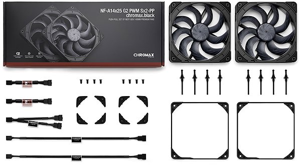 PC Fan Noctua NF-A14x25 G2 PWM Sx2-PP chromax. black ...