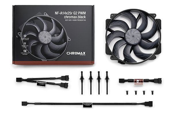 PC Fan Noctua NF-A14x25r G2 PWM chromax. black ...