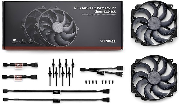 PC Fan Noctua NF-A14x25r G2 PWM Sx2-PP chromax. black ...