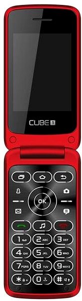 Mobiltelefon CUBE1 VF500 piros Képernyő