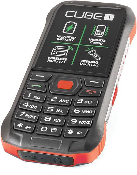 Mobilní telefon CUBE1 X200 červený ...
