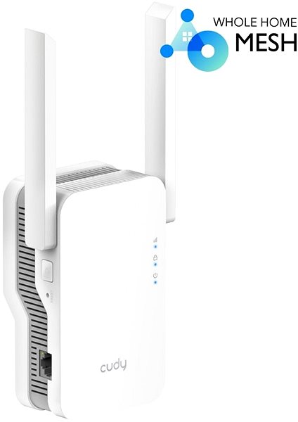 WLAN-Extender CUDY AX1800 Wi-Fi 6 Mesh Repeater Seitlicher Anblick