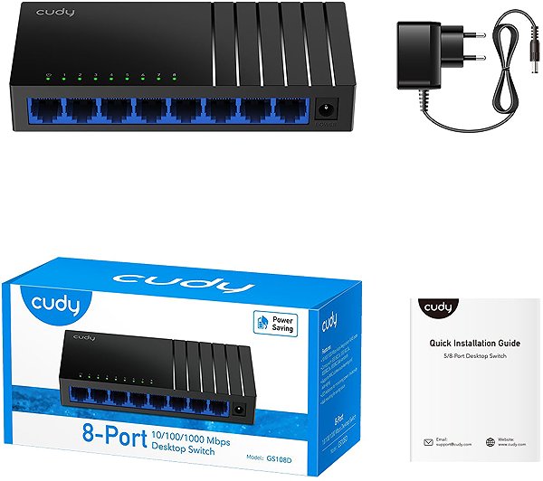 Switch CUDY 8-Port Gigabit Desktop Switch ...