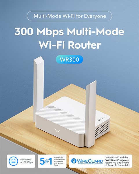 WiFi router CUDY N300 Wi-Fi Router ...