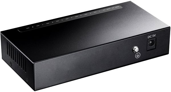 Switch CUDY 8-Port Gigabit Metal Switch Lateral view