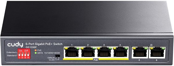 Switch CUDY 6-Port Gigabit PoE+ Switch, 65W ...