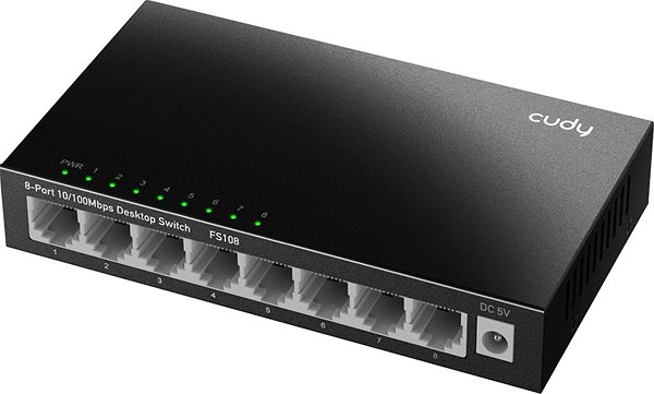 Switch CUDY 8-Port 10/100 Mbps Desktop Switch ...