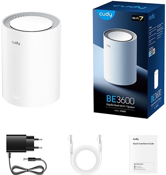 WiFi System CUDY BE3600 Wi-Fi 7 Mesh Solution (1-pack) ...