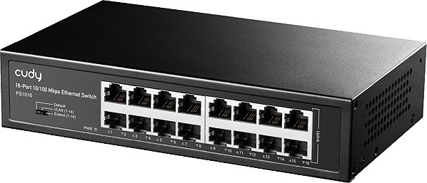 Switch CUDY 16-Port 10/100 Mbps Metal Switch ...