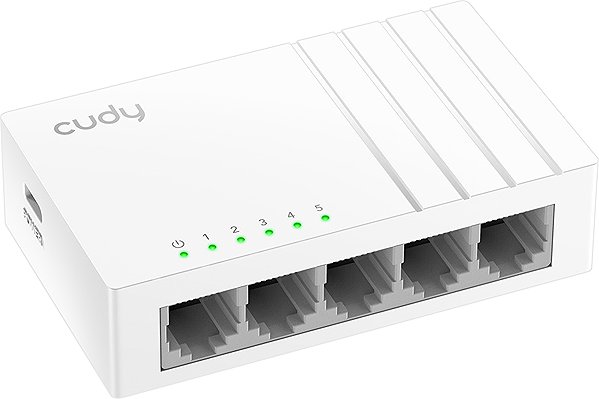 Switch CUDY 5-Port Gigabit Splitter with USB C ...